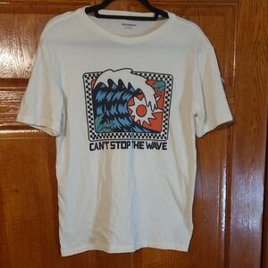 Boy's Old Navy White Tee with Graphic Print Size 18